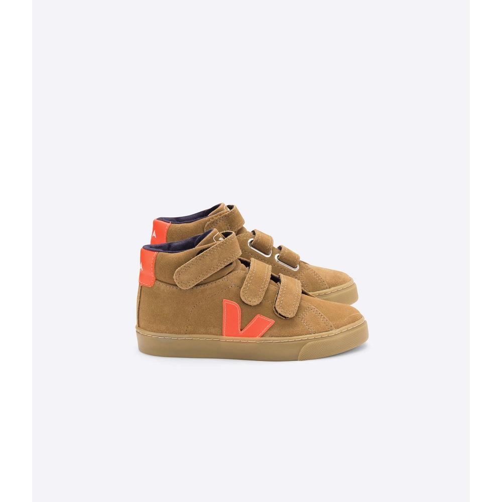 Veja ESPLAR MID SUEDE Hoog Kinderen Bruin | BE 679PJJ